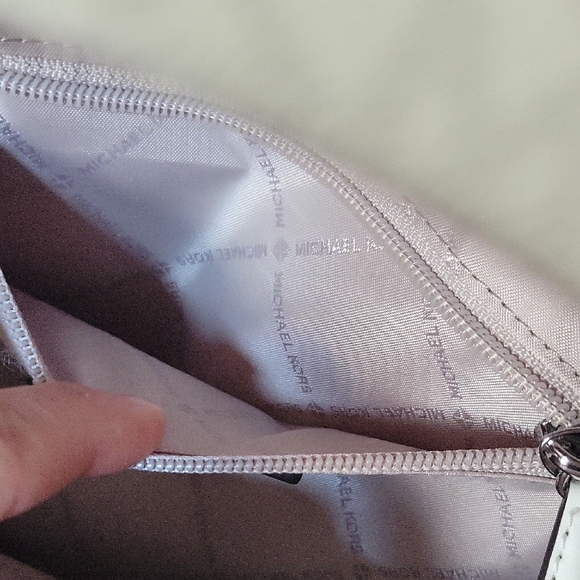 Michael Kors White Leather Backpack Minimalist Design - Picture 6 of 13